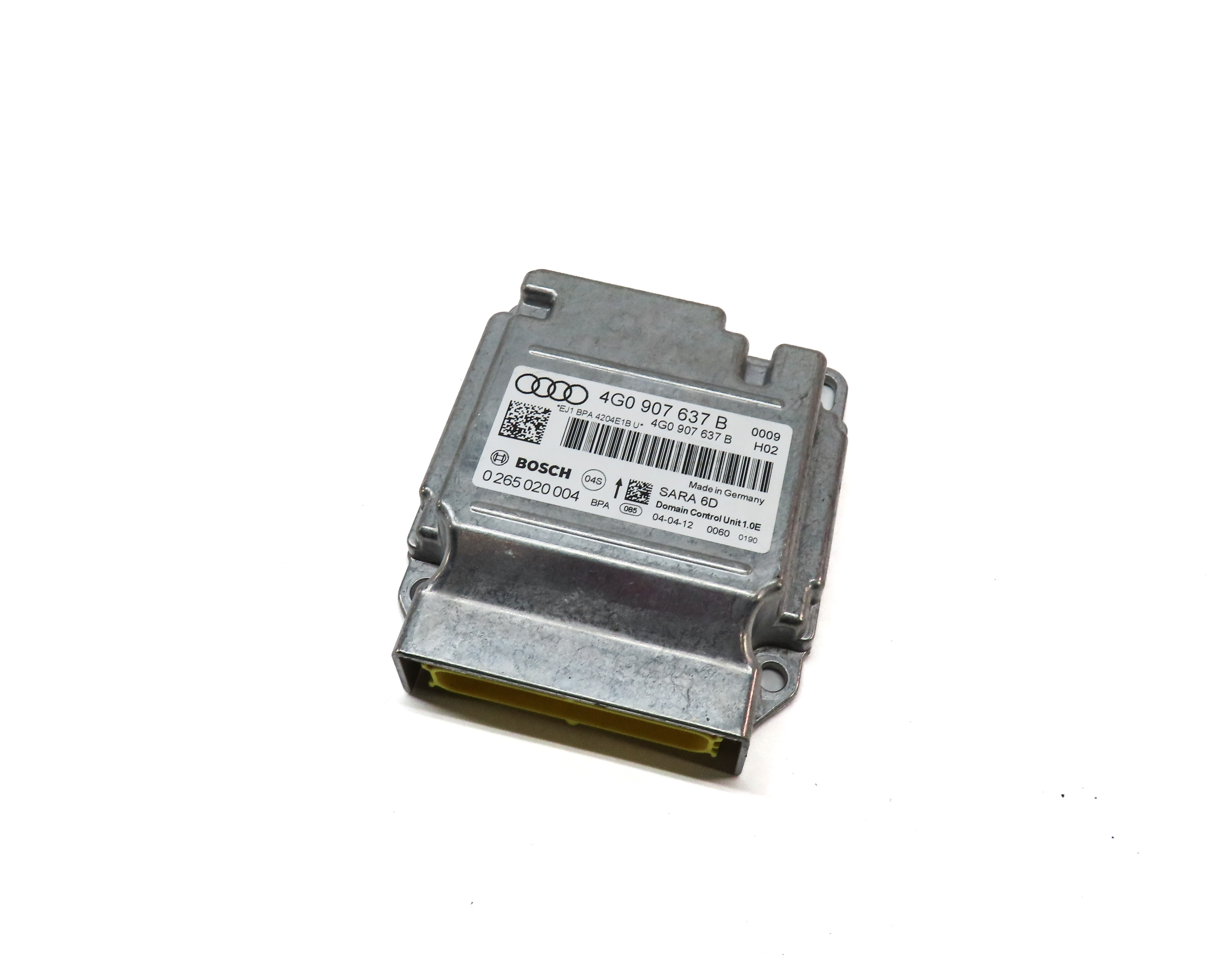 2012 AUDI A6 (C7 4G) YAW ACCELERATION SPEED RATE COBMINATION SENSOR MODULE — exact item pictured